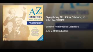 Symphony No 25 in G Minor K 183 IV Allegro [upl. by Nair]