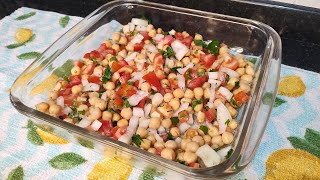 SALADA DE GRÃO DE BICO TÃO SIMPLES E DELICIOSA [upl. by Hajan]