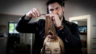 Modern Take on The Classic 180 Degree Layered Haircut  Layered Haircut Tutorial  MATT BECK VLOG 39 [upl. by Pet]