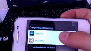 Galaxy ace GTS5830i Cm72 cyanogenmod camera working [upl. by Gonyea20]