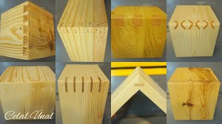 Simple wood corner joints  Woodworking joints  Ahşap birleştirme teknikleri [upl. by Aidne45]