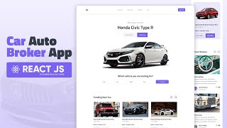 🚗 Create Car Broker App with ReactJS  Download Assets and Source Code to deploy [upl. by Thirzi403]