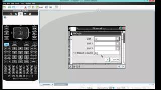 How To Calculate a OneWay ANOVA Using a TINspire CX CAS [upl. by Sihtnyc]