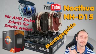 Nocthua NHD15 auf AMD Sockel AM4 amp AM5 verbauen  Montageguide  Schritt für Schritt Anleitung [upl. by Pals]