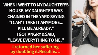 When I went to my daughters house she was chained in the yard saying quotI cant take it anymore… [upl. by Tj82]