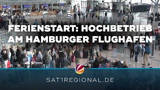 Herbstferienstart Hochbetrieb am Hamburger Flughafen [upl. by Aleras120]