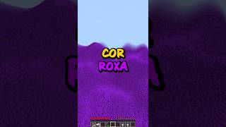 MINECRAFT mas não pode tocar na cor ROXA shorts [upl. by Ahsiemak372]