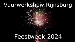 Vuurwerkshow Rijnsburg  Feestweek 2024  HF Events Fireworks [upl. by Bonnibelle210]