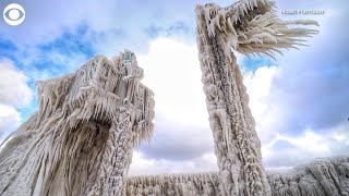 Lake Erie Ice Sculptures [upl. by Ydnik86]