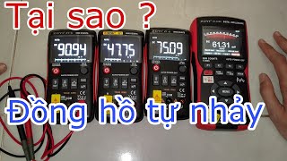 Đồng hồ TỰ NHẢY SỐ khi không đo  Tại sao thang mV tự nhảy số [upl. by Errecart]