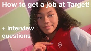 How to Get a Job at Target  Interview questions [upl. by Condon]