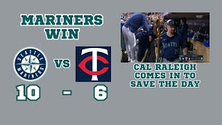 Mariners Game Recap  Cal Raleigh Hits a Grand Slam to Help the Mariners Win [upl. by Aknaib628]