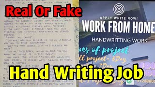 Hand Writing Work From Home Real Or Fake  S Key Tech [upl. by Anirahc]