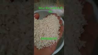 Mini Rice mill 6 N 70 by INDIA MAHA BACHAT SERVICE present customer feedback video 8999586797 [upl. by Aital]