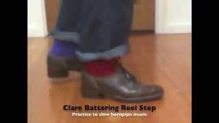 How to do an Irish dance Clare battering reel step PRACTICE [upl. by Cesaria]