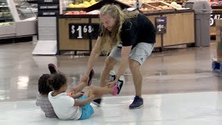 Dragging Random Kids Thru The Store [upl. by Bbor]