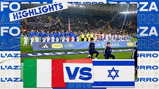 Highlights ItaliaIsraele 41  Nations League 202425 [upl. by Kcor975]