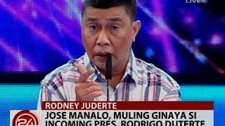 24 Oras Jose Manalo muling ginaya si incoming President Rodrigo Duterte [upl. by Nadbus784]