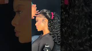 Flipped Curly Hairstyle  Quick Weave wLeave Out  ELFIN HAIR [upl. by Haleak]