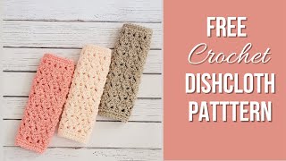 Free Crochet Dishcloth Pattern Easy [upl. by Melda]