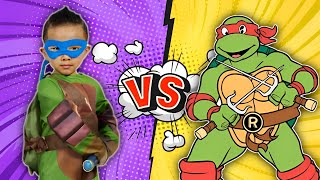 Calvin amp kaison Vs teenage mutant ninja turtles Subway running Gameplay  CKN toys [upl. by Adon]