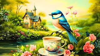 Coffee in the countryside  Relaxing melodies with birds singing [upl. by Ailliw]