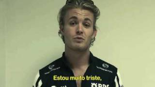 Nico Rosberg lost his helmet in Brazil [upl. by Asyal]