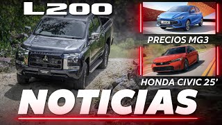 Precios y versiones de Mitsubishi L200  2025 🛞🇯🇵 y de MG3 en México y mucho más  Noticias [upl. by Rosenberger]