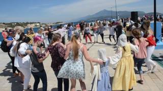 Samos Zorba dance at Pythagorion PortSamos Island Greece 2017 [upl. by Menedez]