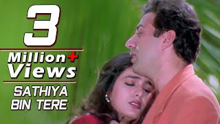 Sathiya Bin Tere Dil Maane Na  Himmat 1996  Tabu Sunny Deol  Roamntic Song [upl. by Bonar]