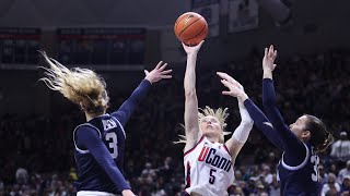 Paige Bueckers KK Arnold Aaliyah Edwards UConn WBB press conference Villanova  22824 [upl. by Alper]