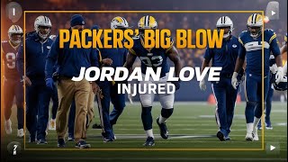 Packers Jordan Love Injured in Final Seconds Against Eagles [upl. by Dnomder]