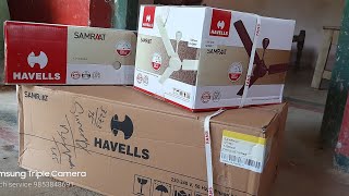 HAVELLS SAMRAT CEILING FAN UNBOXING AND INSTALLATION [upl. by Yblok]