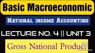 L4U3 Basic Macroeconomic National Income GNP GDP  12th CBSC JkBoSE UG [upl. by Zaremski]