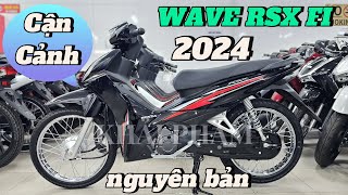 Cận cảnh WAVE RSX FI 2024 màu Đen căm đùm  giá bán tại CH Mai Duyên Khải Phạm wave wave110 [upl. by Wake712]