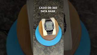 CASIO DB360 DATA BANK RETRO STYLE REISSSUEmadwatchcollector casio databank watch watches [upl. by Ayirp]