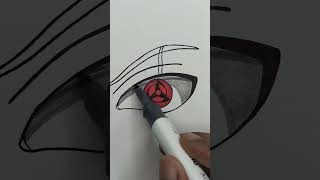 shorts Mangekyou Sharingan Kakashi Hatake anime drawing [upl. by Asle]