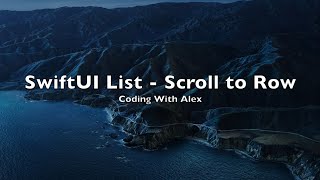 SwiftUI How to Scroll a List  ScrollToRow  ScrollViewReader  iOS [upl. by Isiad838]