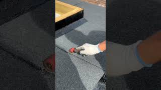 How To Install Cap Sheet Joints Like A Pro… how howto roof build felt tips diy reels shorts [upl. by Sparke]