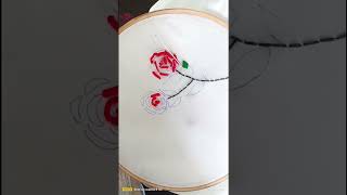 Frame embroidery 🪡 work viralvideo youtuber jharkhandi Hand embroidery can be inspirational [upl. by Aratnahs]