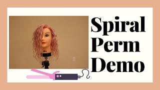 Perms 101 Graduated Spiral Perm Demo on porous hair loose wave perm Zotos Acid Body Perm [upl. by Blaire]