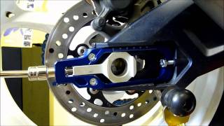 LighTech Chain Adjusters Install amp Review  Suzuki GSXR1000 2011 [upl. by Wolfgram151]