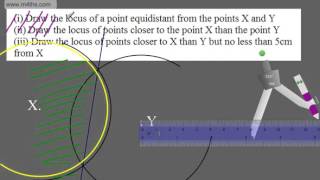 GCSE Maths 91 Loci and Locus HIgher and Foundation Maths [upl. by Eek]