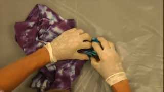 Jacquard Products Presents Tying and Dyeing a Peace Sign Pt7 [upl. by Stephen]