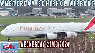 Amsterdam Schiphol Airport Live [upl. by Lashonde388]