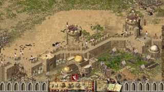 Stronghold Crusader Multiplayer  1v1 DonCarton vs SergiuHellDragoon  Deathmatch Part 11080pHD [upl. by Ojeillib]