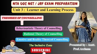 Theories of counselling  REBT amp Reality Theory  Emotive Theory  Education  NET JRF [upl. by Ide87]