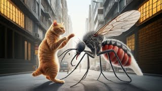 cats vs mosquitoes 🐱🦟 aicat cat ai [upl. by Evilc390]