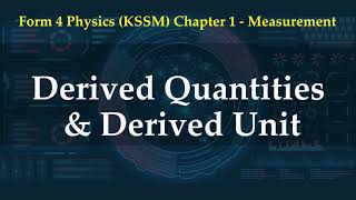 Derived Quantities and Derived Unit  Introduction to Physics [upl. by Theurich97]