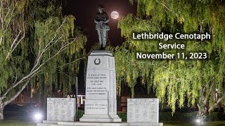 Lethbridge Cenotaph Service  Remembrance Day 2023 [upl. by Seiden386]